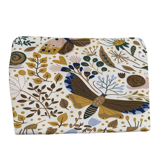 Earth Tones Butterfly Zip Close Cosmetic Bag - Picture 2 of 5